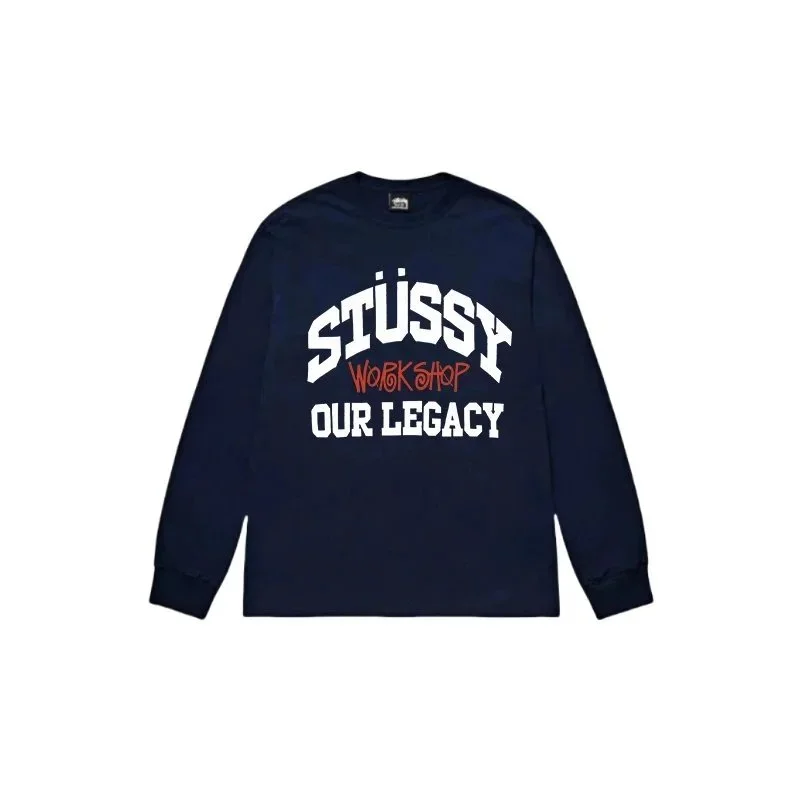 Stussy Stüssy Our Legacy Navy Long Sleeve T-Shirt Navy - 1