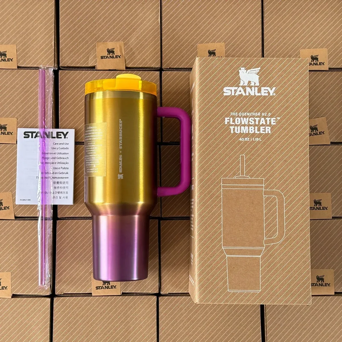 Stanley Stanley Quencher H2.0 Flowstate 40oz Gold Purple Tumbler Gold - 1