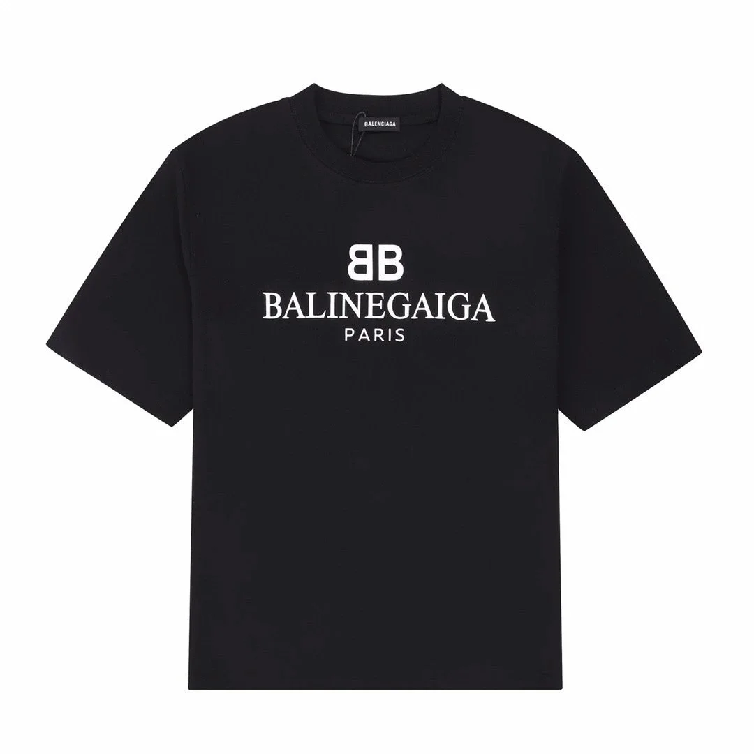 Balenciaga Balenciaga BB Logo Black T-Shirt Black - 1
