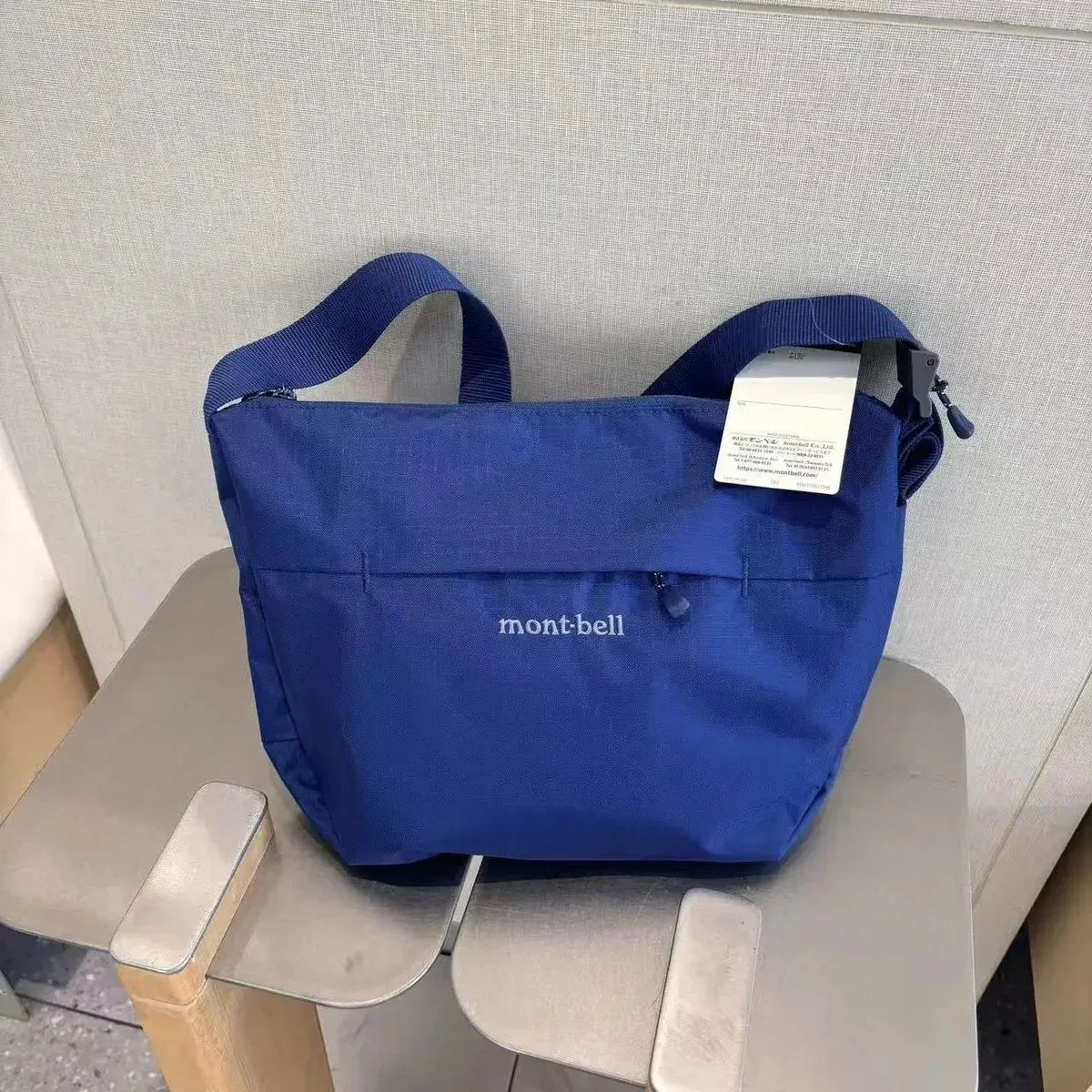 mont-bell Mont-Bell Blue Canvas Shoulder Bag Blue - 1