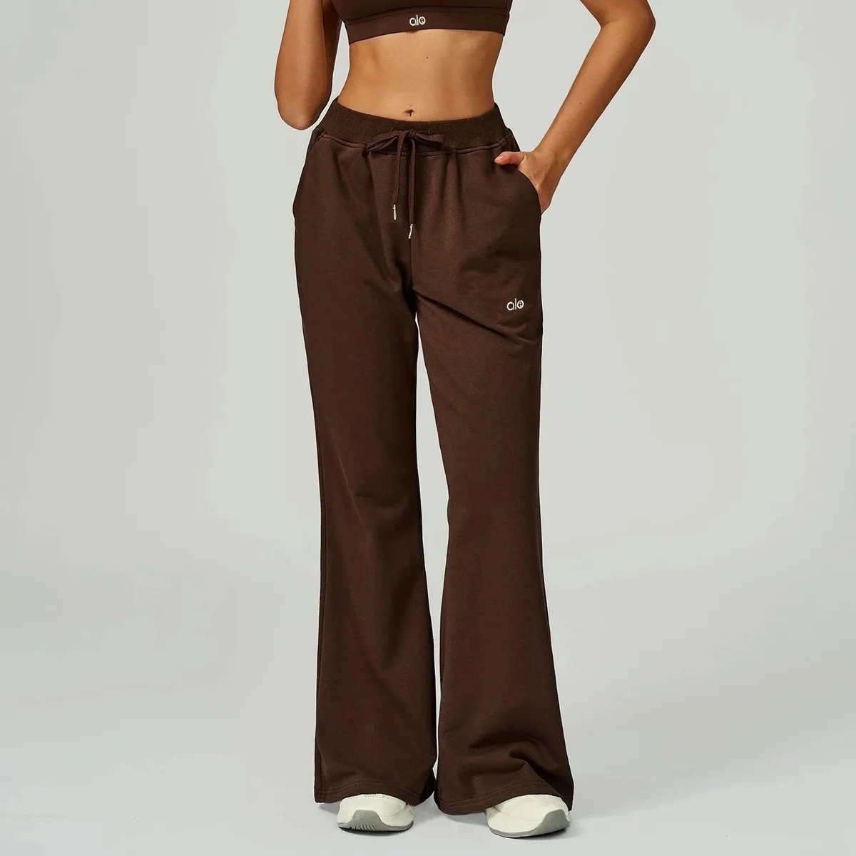 Other Alo Coffee Brown Flared Pants Brown - 1
