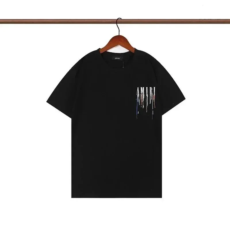 Amiri Amiri AMRI Logo Black T-Shirt Black - 1