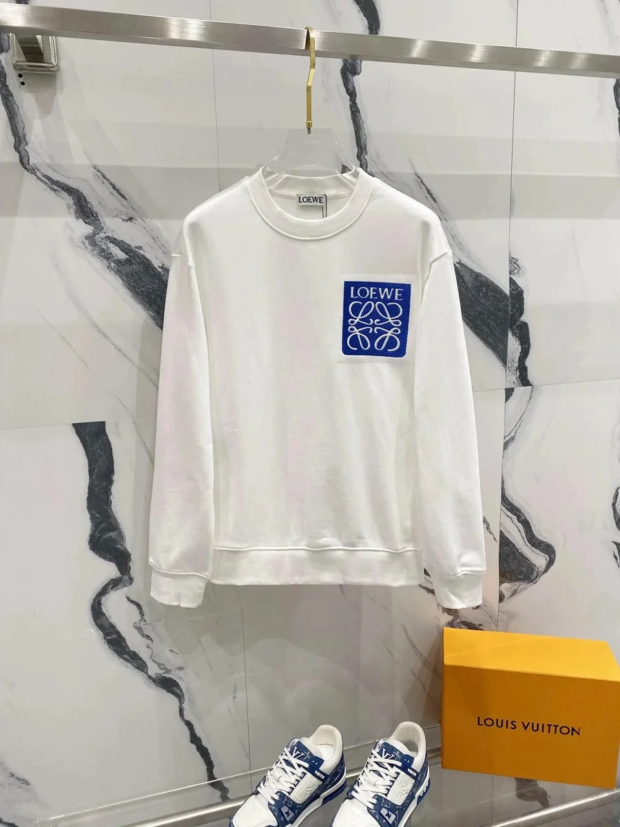 Loewe Loewe Anagram White Crewneck Sweatshirt White