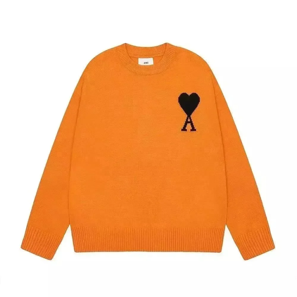Ami Paris AMI Ami de Coeur Orange Sweater Orange - 1