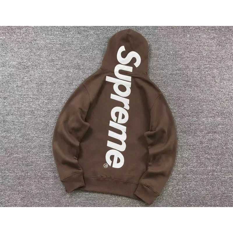 Supreme Supreme Brown Supreme Logo Hoodie Brown - 1