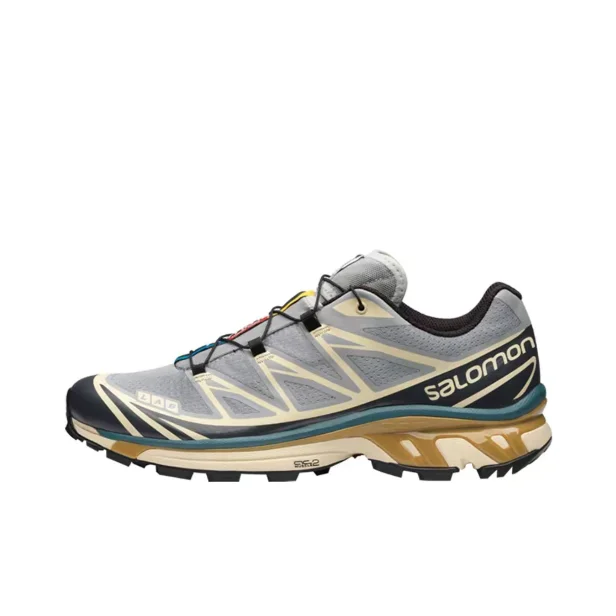 Salomon XT-6 Sand Field Gray Trail Running Sneaker