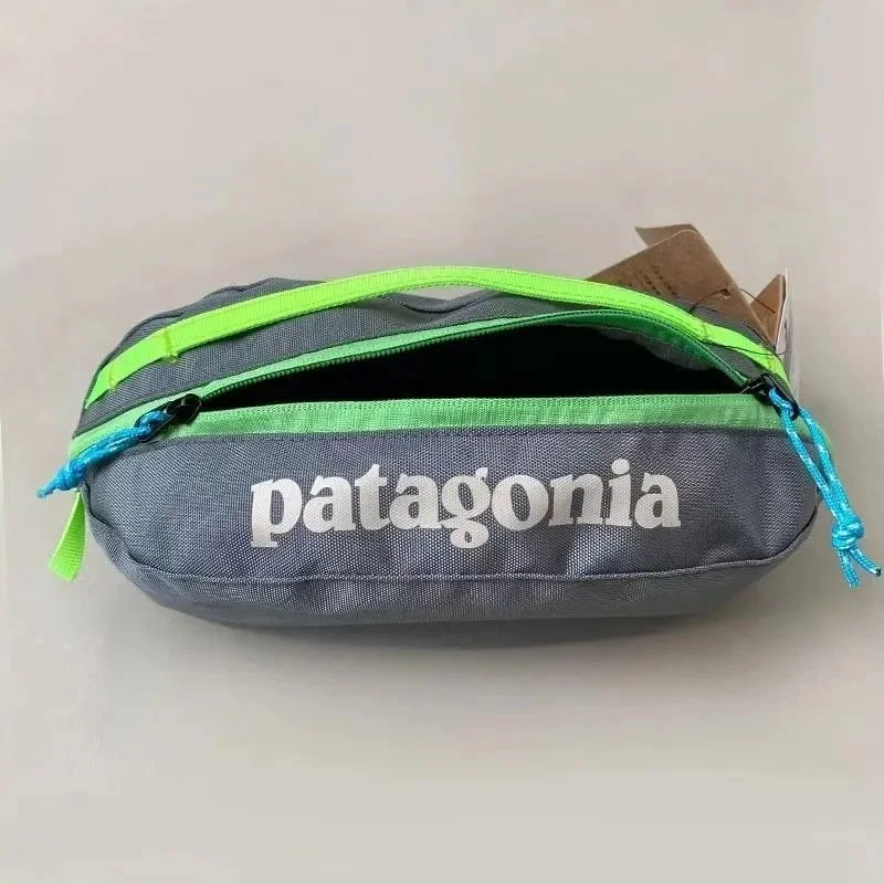 Patagonia Patagonia P-6 Logo Waist Pack Grey with Green and Blue Accents Grey - 1