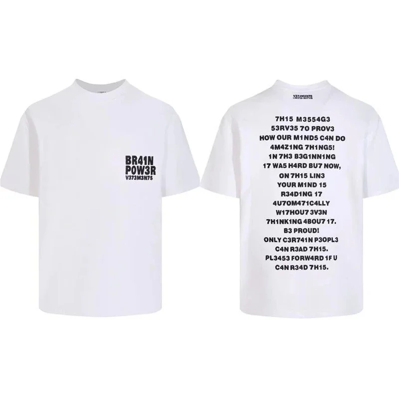 Other White BR41N POW3R T-Shirt White - 1