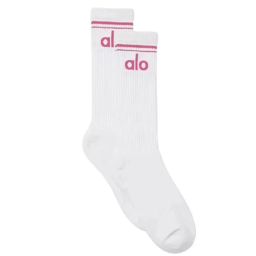 Alo Yoga Alo粉白Socks Pink - 1