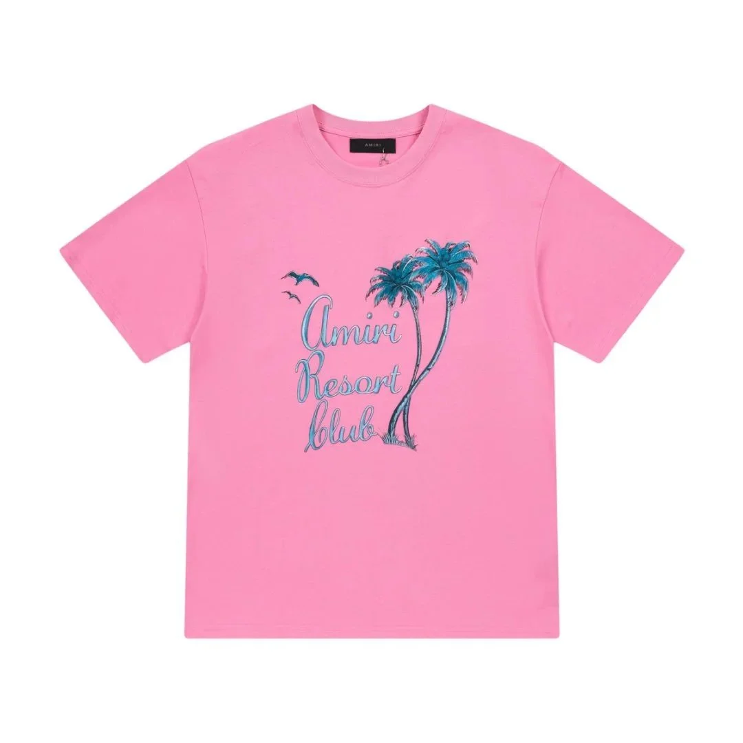 Amiri Amiri Resort Club Pink T-Shirt Pink - 1