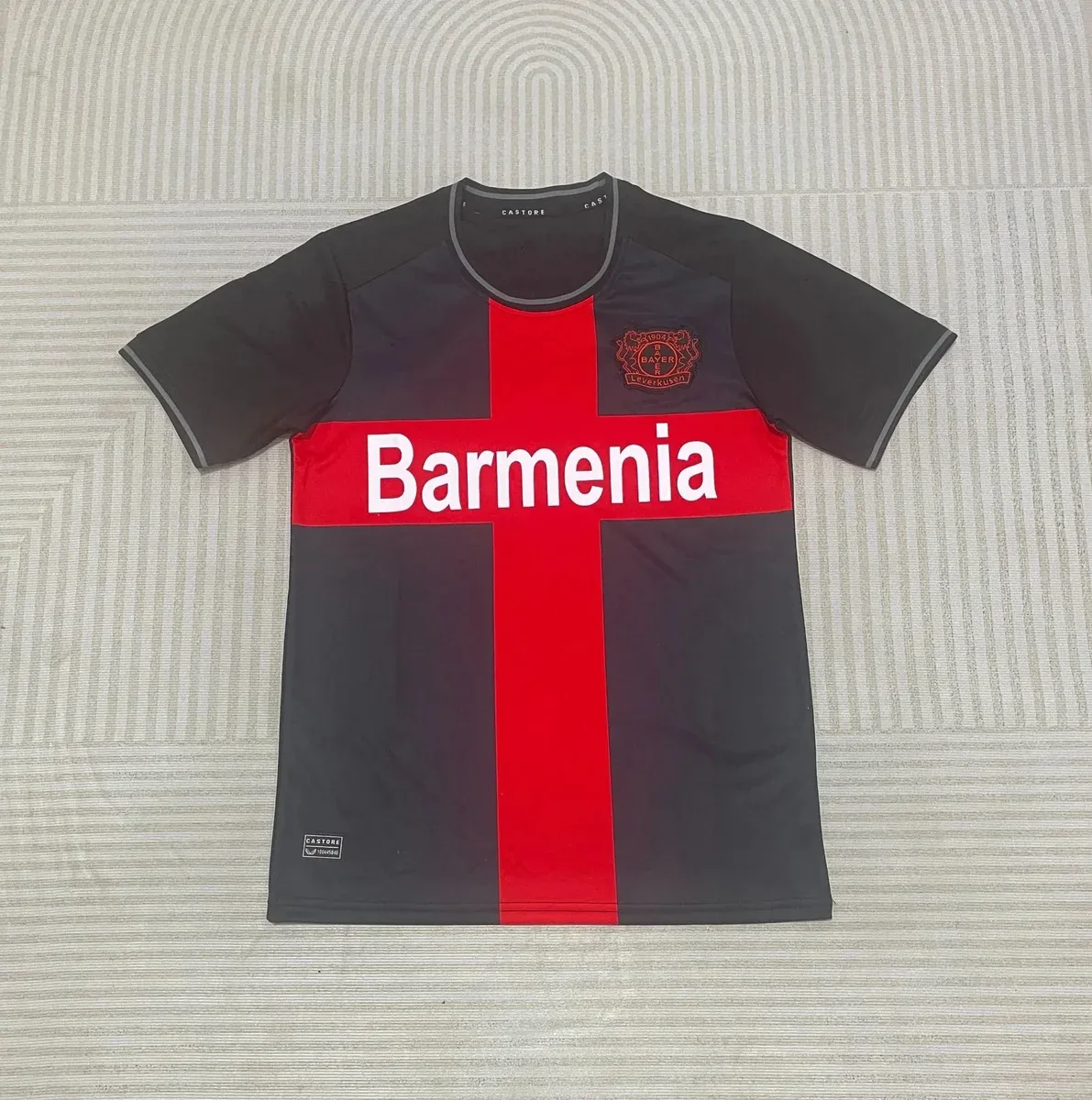 Castore Castore Bayer Leverkusen Home Jersey Black/Red Black - 1