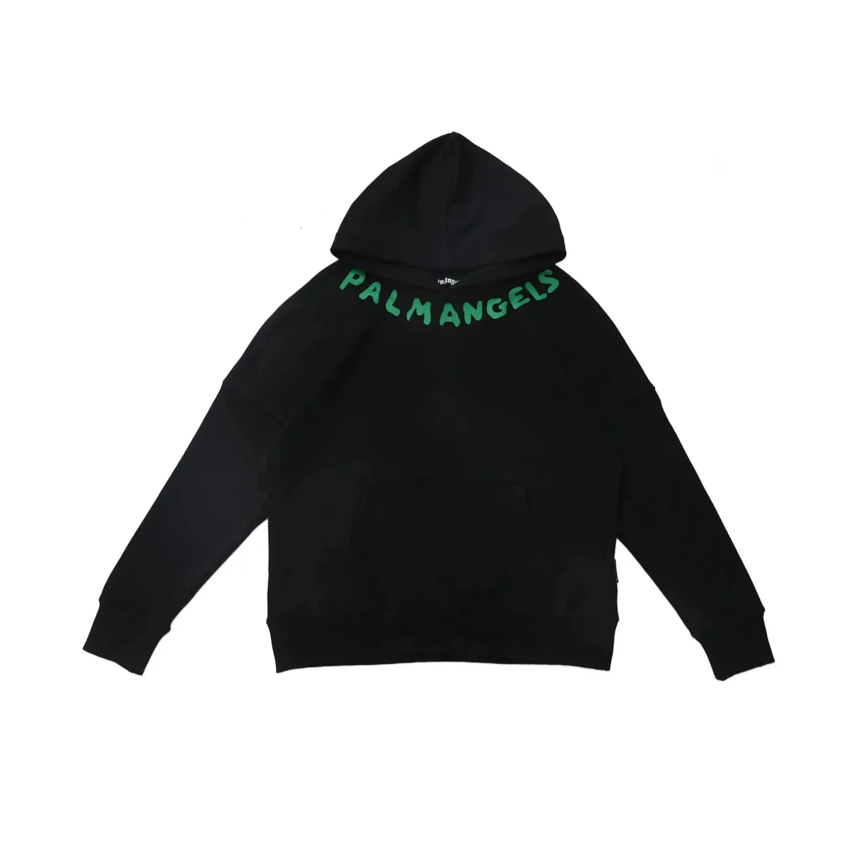Palm Angels Palm Angels Black/Green Logo Hoodie Black - 1