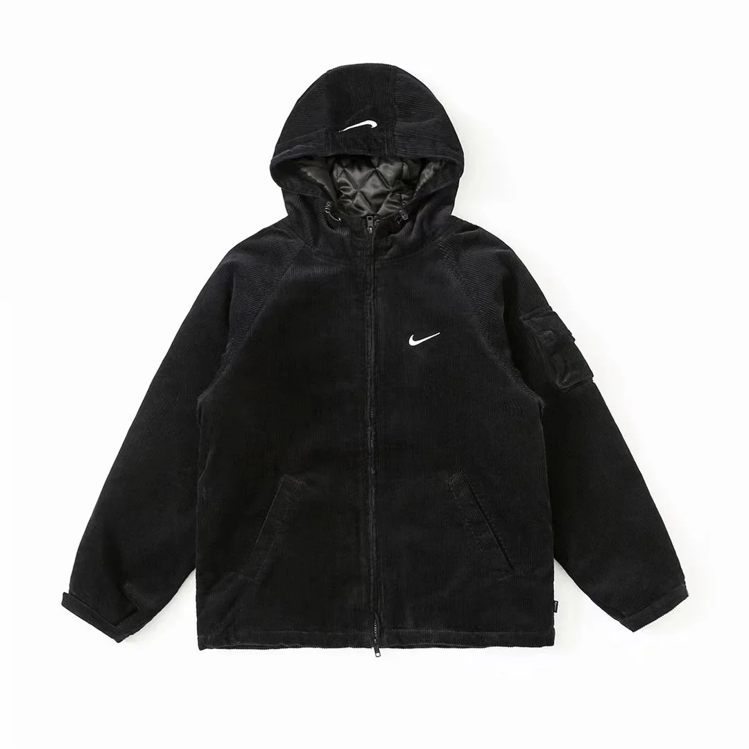 Nike Nike Air Force 1 SUP-08 Black Hooded Jacket Black - 1