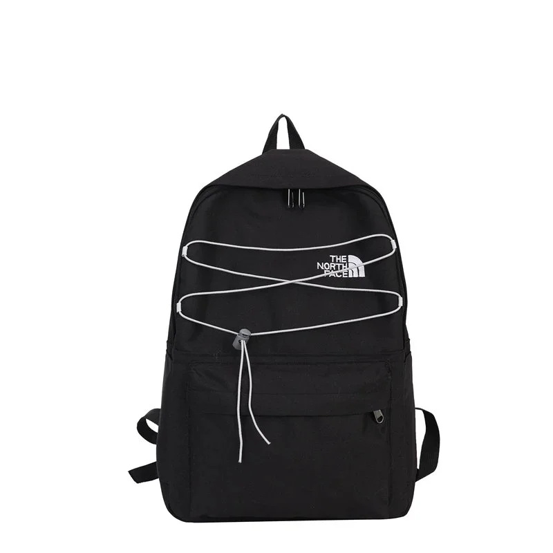The North Face Black Backpack with White Logo