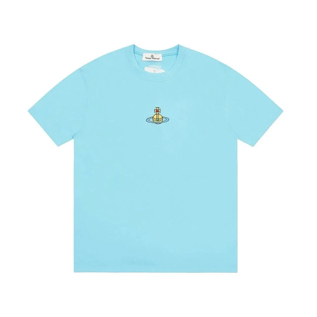 Vivienne Westwood Vivienne Westwood Orb T-Shirt Light Blue T-Shirts Blue - 1