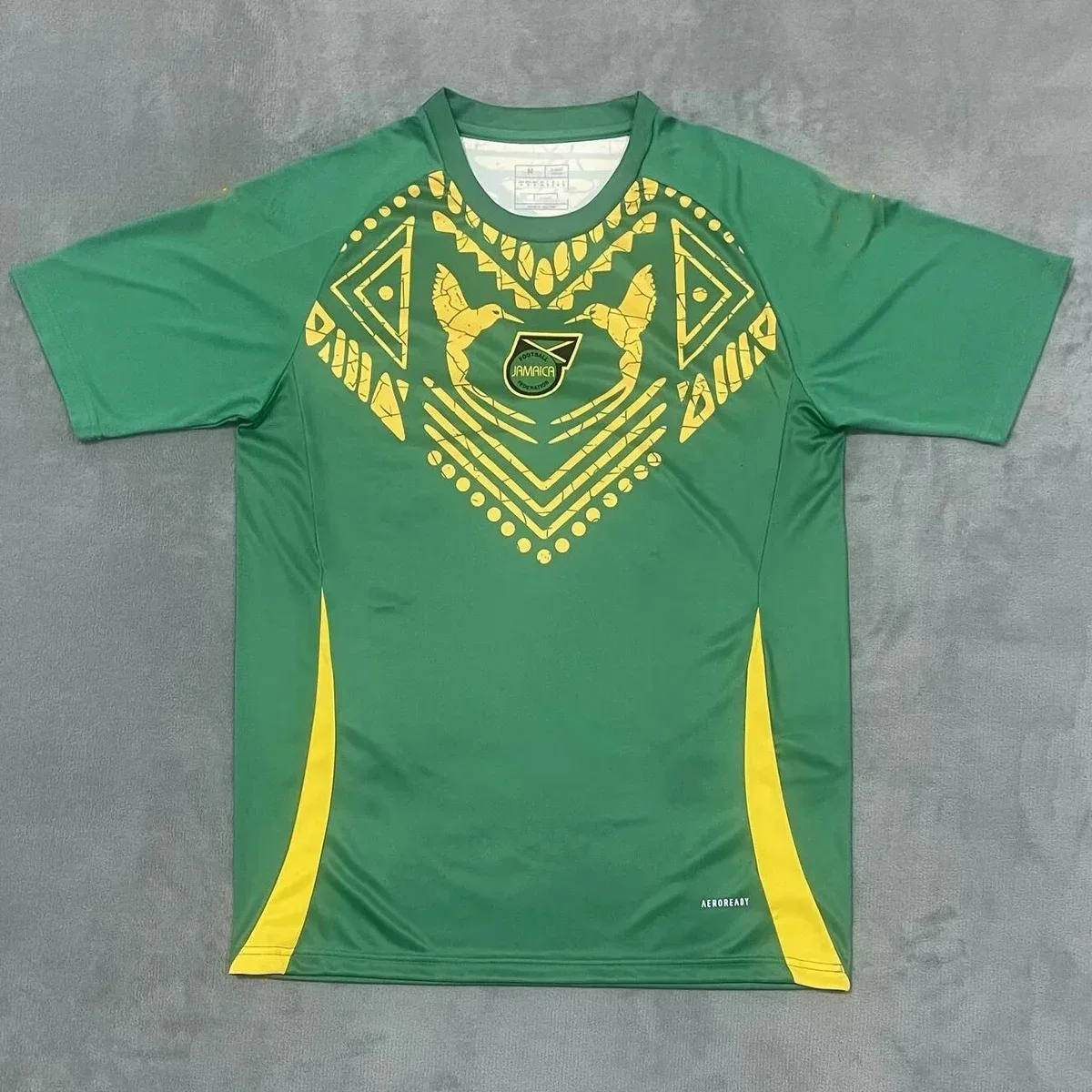 Adidas Adidas Classic Football Jamaica Jersey Green/Yellow Green - 1