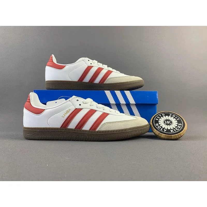 Adidas Adidas Samba White/Red/Gum Sneakers White