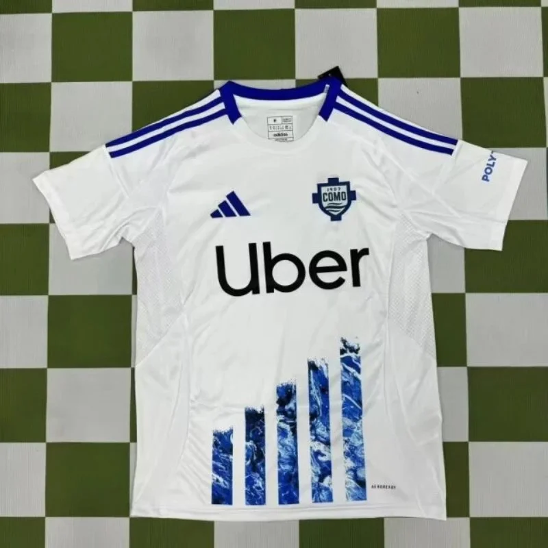 Adidas Adidas White/Blue Soccer Jersey White
