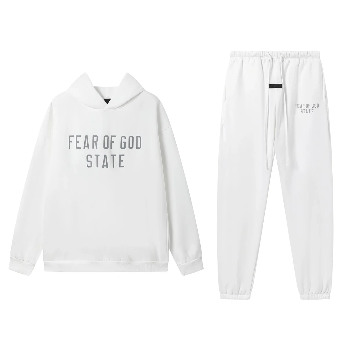 Fear of God Fear of God Essentials White 'Fear of God State' Tracksuit White - 1