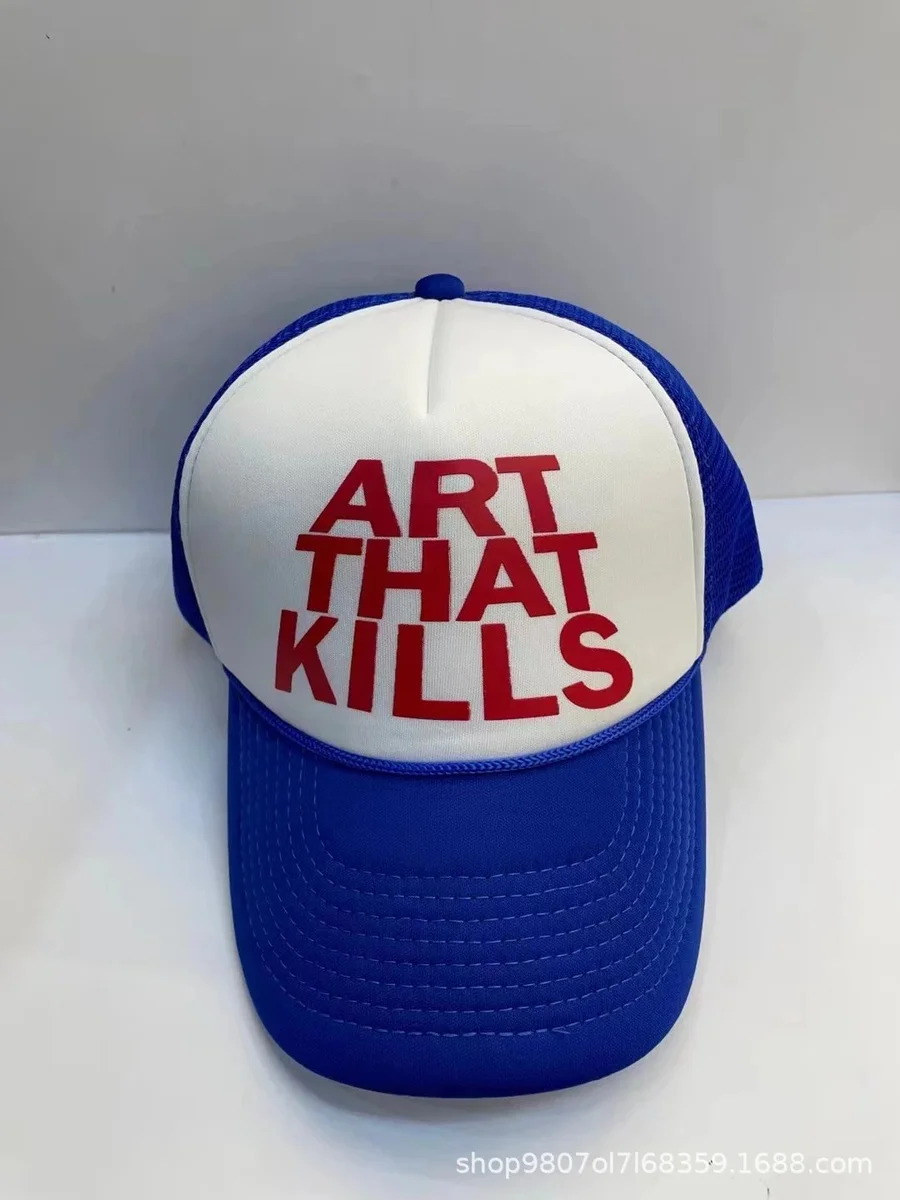 Other Art That Kills Blue & White Trucker Cap Blue - 1