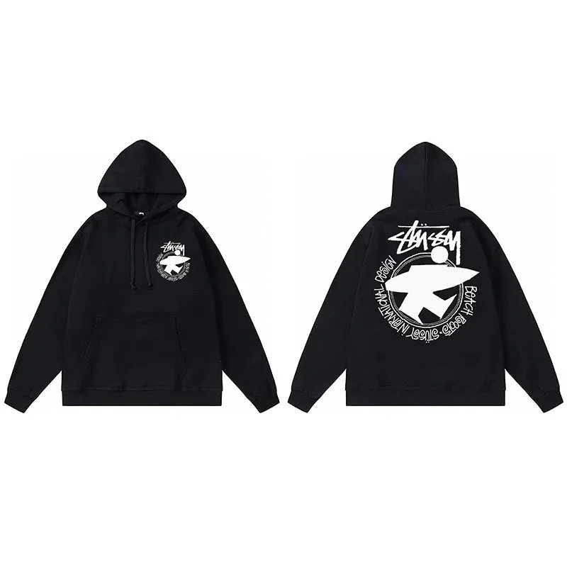 Stussy Stussy Classic Logo Black Hoodie Black - 1