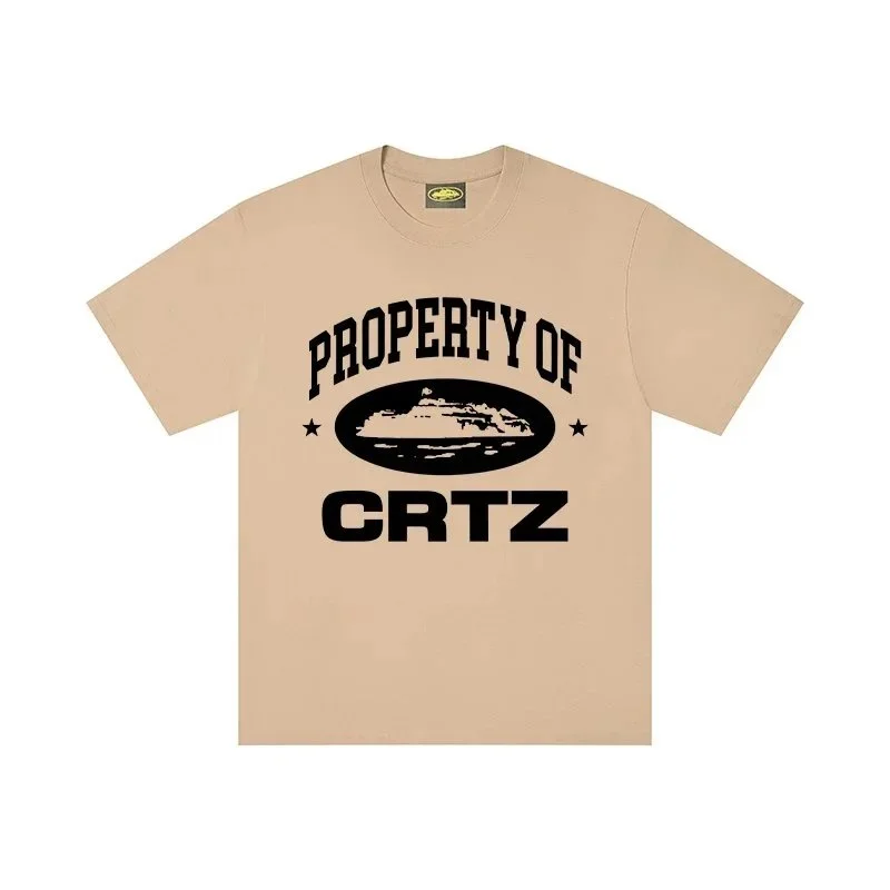 Corteiz Corteiz Property of CRTZ Beige T-Shirt Beige - 1