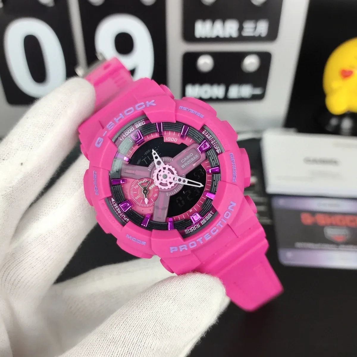 Casio Casio G-Shock GA-100 Pink Shock Protection Watch Pink - 1