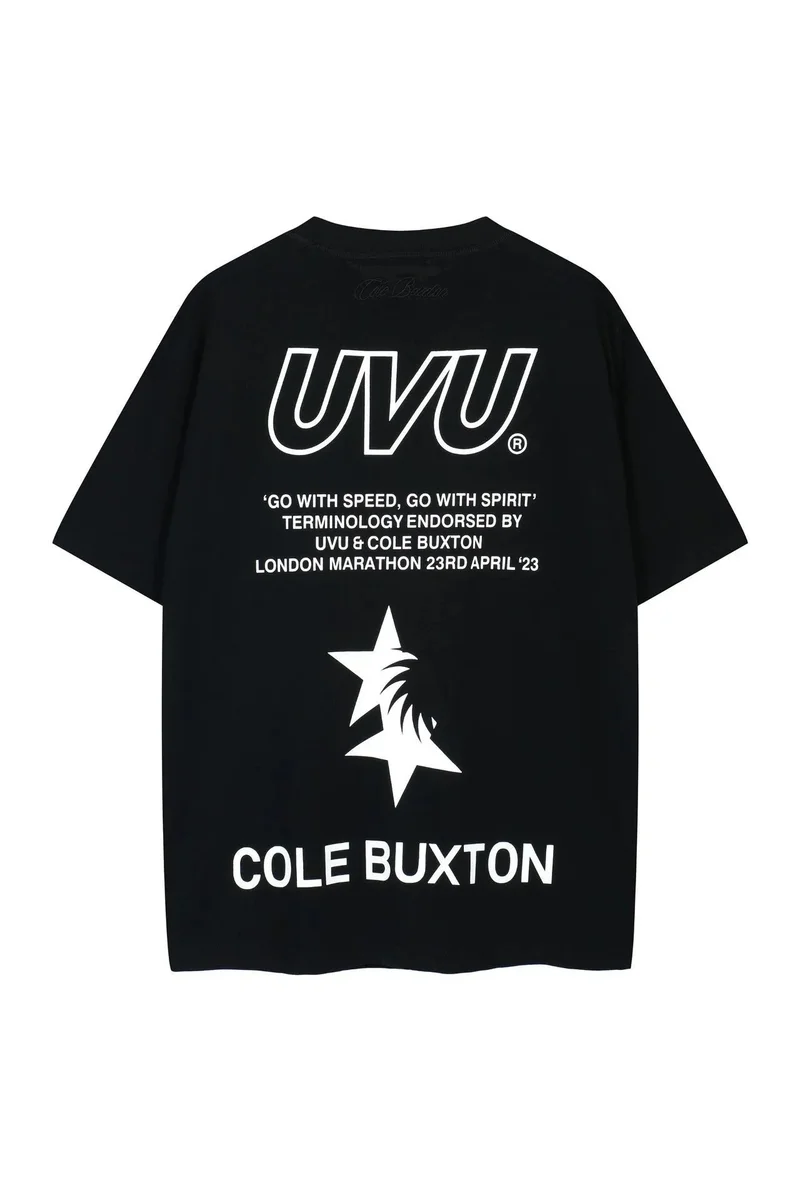 Cole Buxton Cole Buxton UVU London Marathon T-Shirt Black Black - 1