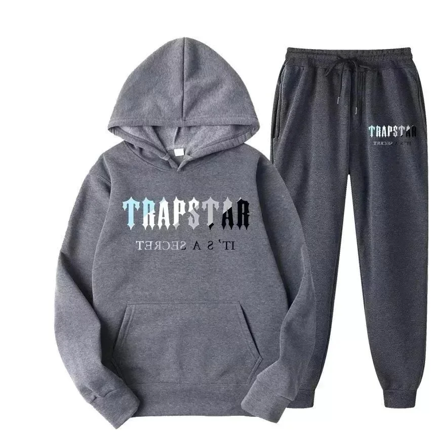 Trapstar Trapstar It's a Secret Hoodie & Pants Set Dark Grey Grey - 1