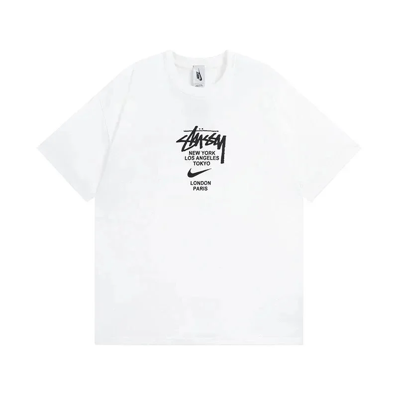 Stussy Stussy x Nike White 'New York Los Angeles Tokyo London Paris' T-Shirt White - 1