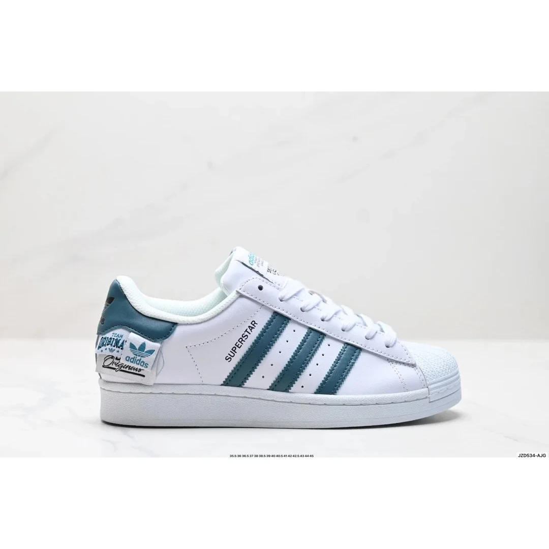 Adidas Adidas Superstar White/Teal Sneakers White - 1