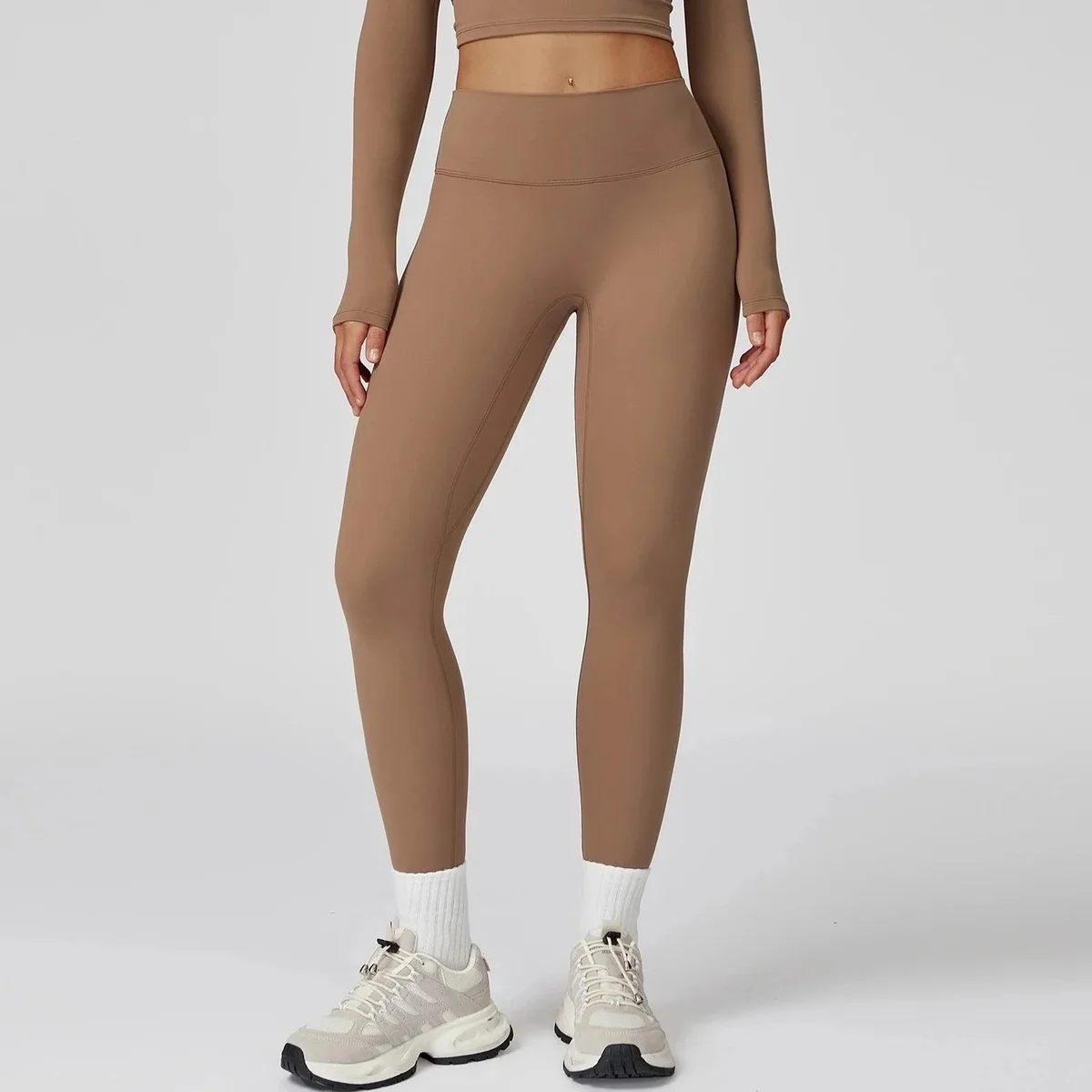 Other Mocha Brown Leggings Yoga Pants Brown - 1