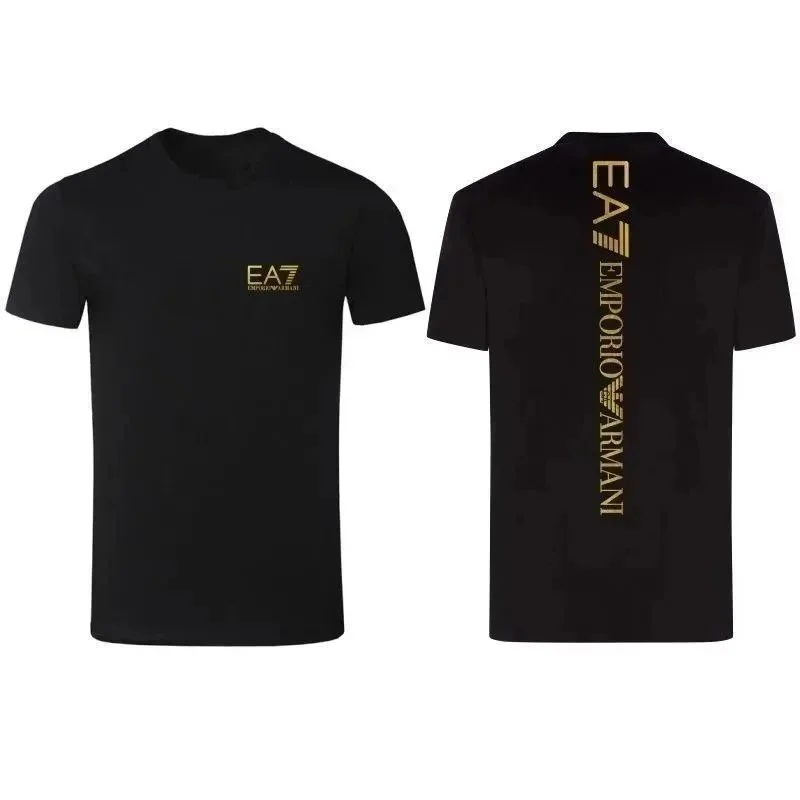 Armani EA7 Black/Gold T-Shirt Black