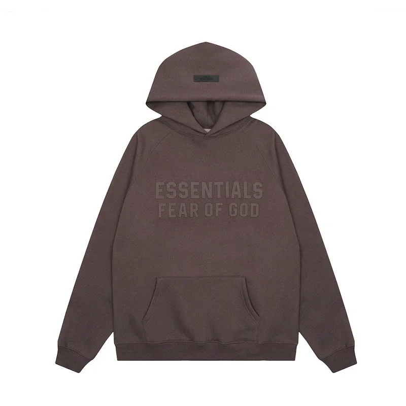 Fear of God Fear of God Essentials Hoodie 2348 Dark Purple Cotton Purple - 1