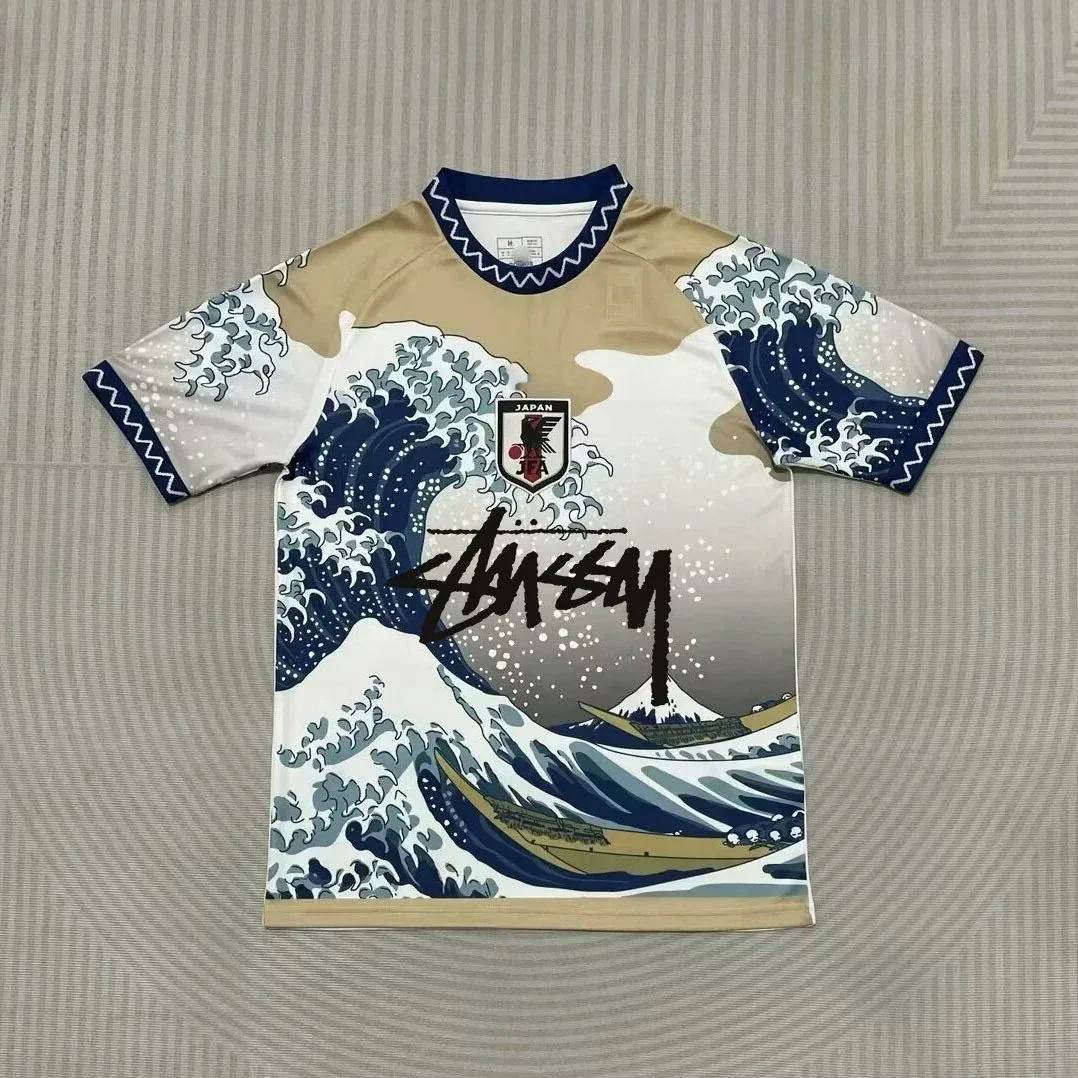 Stussy Stussy Japan Wave Signature Jersey T-Shirt Beige - 1