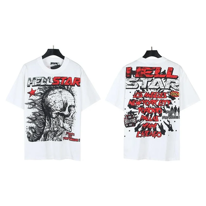 Hellstar Hellstar Studios White Graphic T-Shirt White - 1