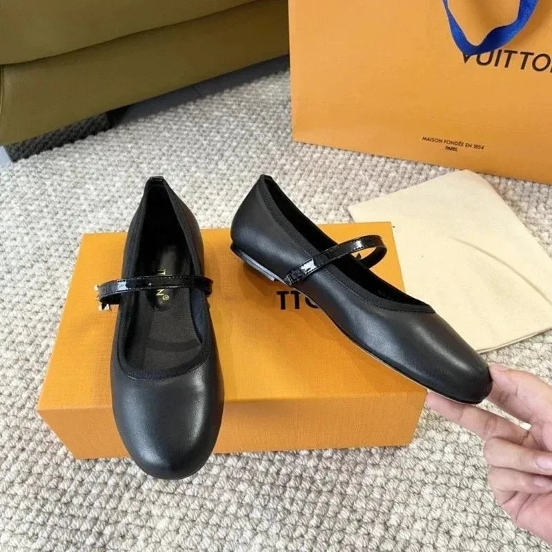 Louis Vuitton Louis Vuitton Mary Jane Black Loafers Black