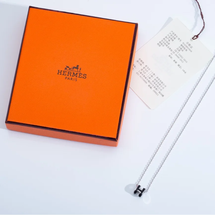 Hermès Hermès H Series Silver Necklace Silver