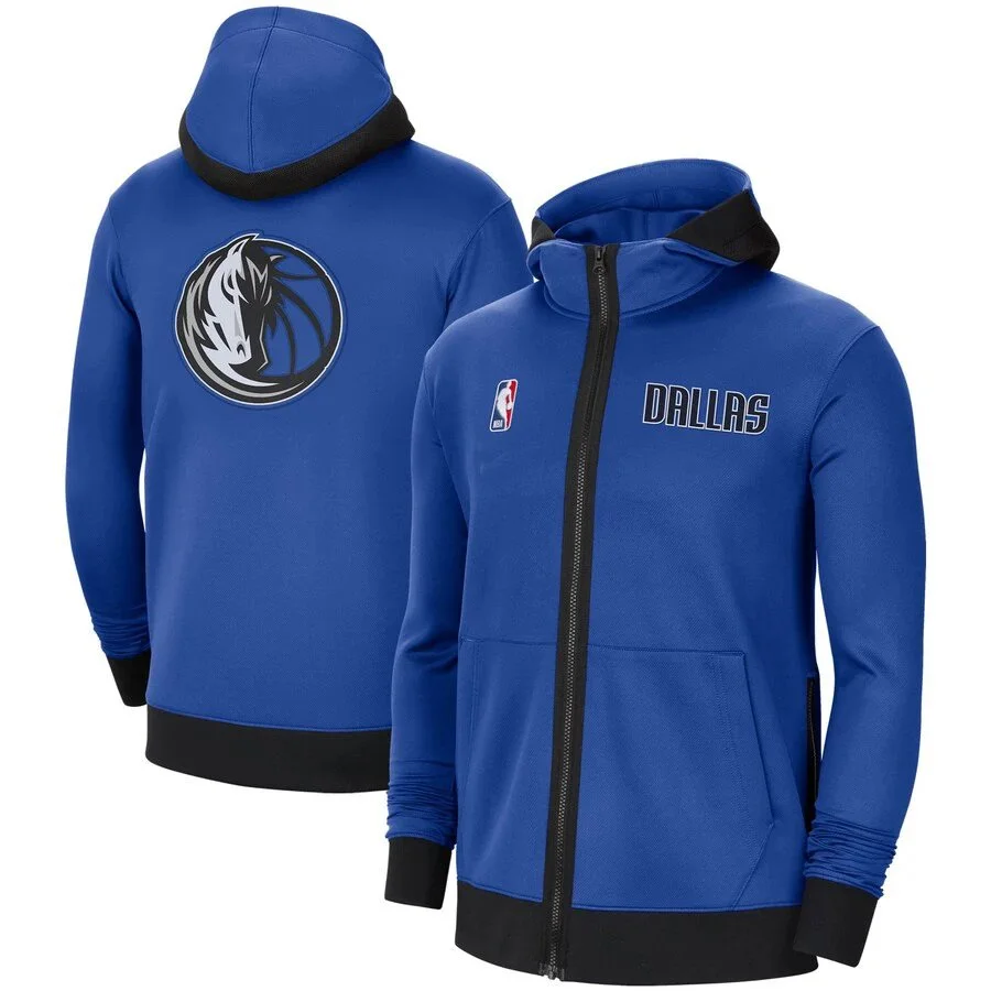 Nike Nike Dallas Mavericks Air Jordan Full-Zip Hoodie Blue Blue - 1