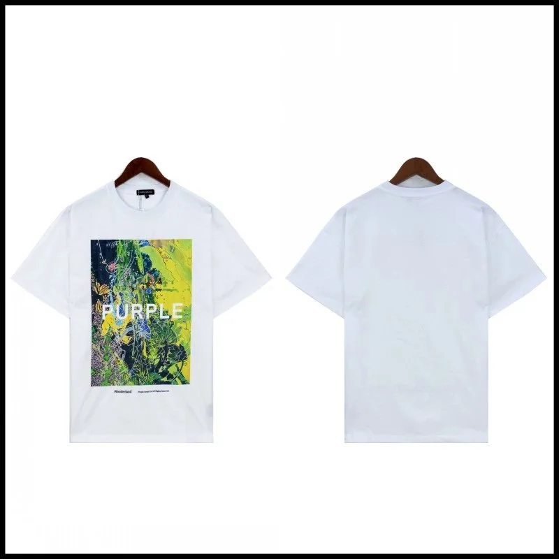 Purple Brand Purple Brand 'PURPLE' Graphic T-Shirt White White - 1