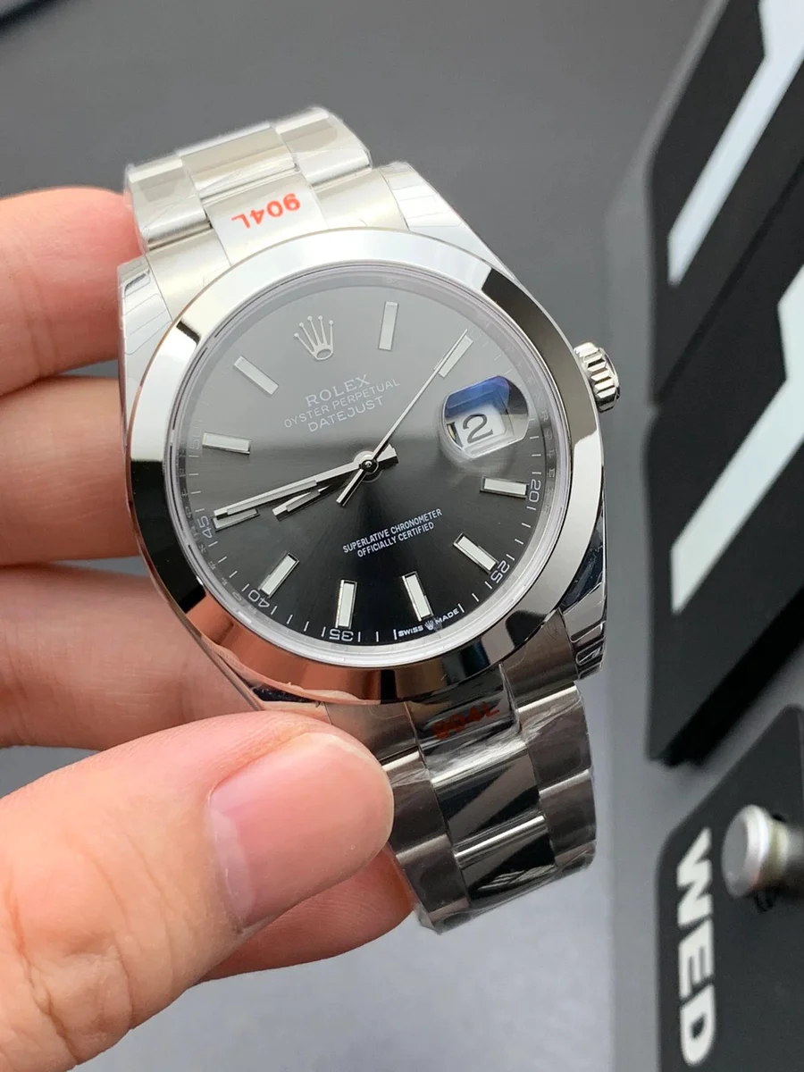 Rolex Rolex Datejust Grey Dial Stainless Steel Watch Grey