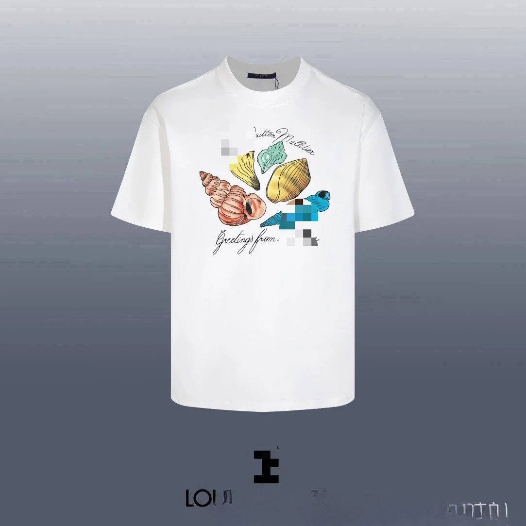 Other White 07 Seashell Print T-Shirt White - 1