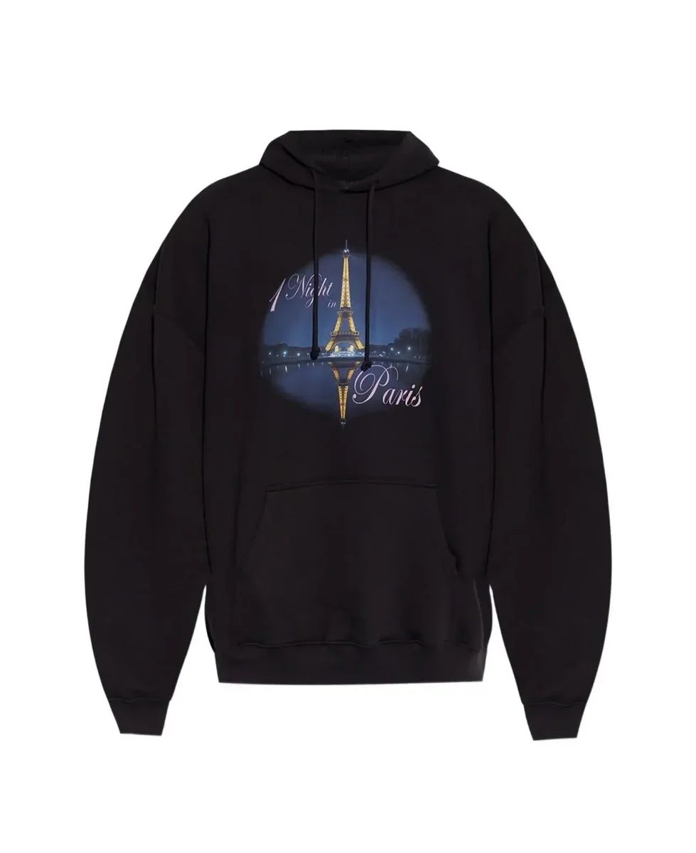 Other 1 Night in Paris Black Hoodie Black - 1