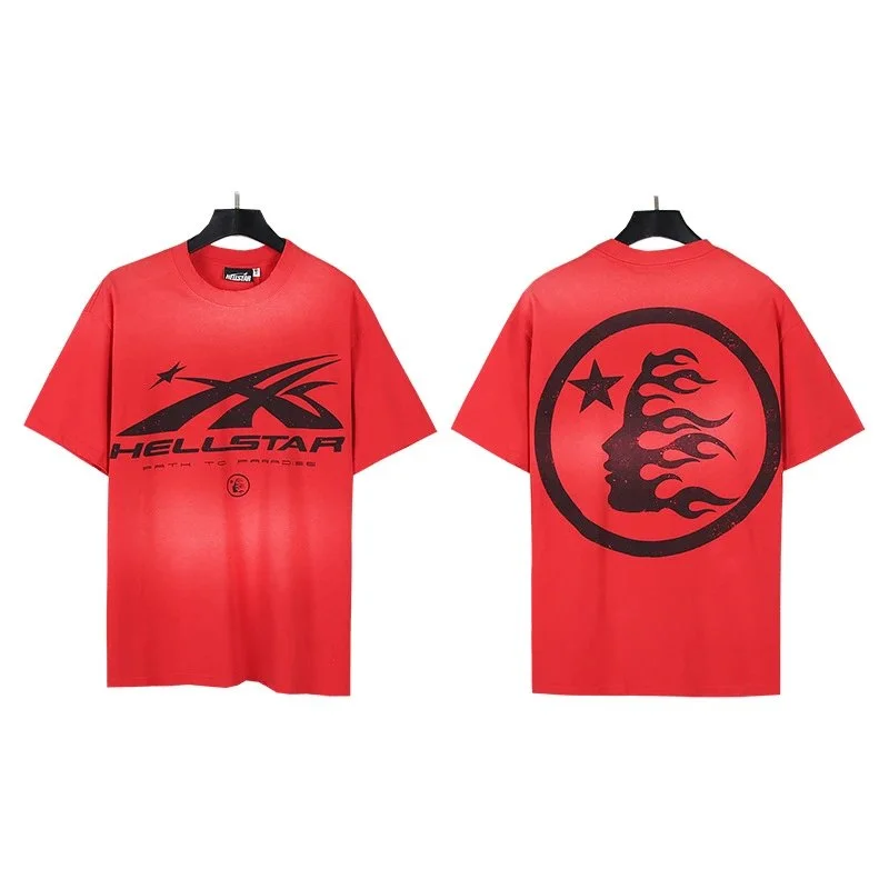 Hellstar Hellstar Washed Red T-Shirt Red - 1