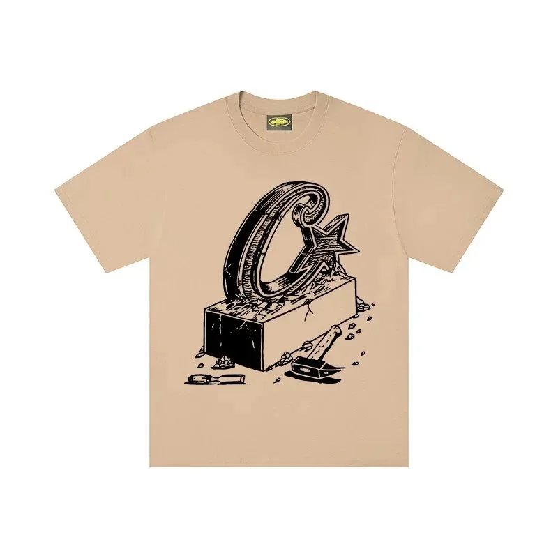 Other Unisex Beige 'O' Star T-Shirt Beige - 1