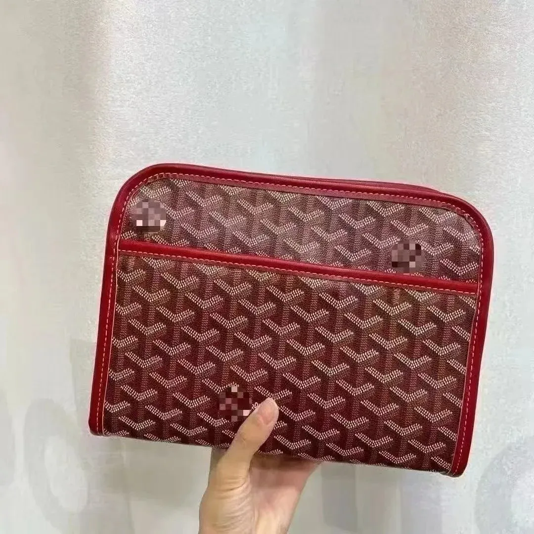 Goyard YARD Wine Red Clutch Bag
