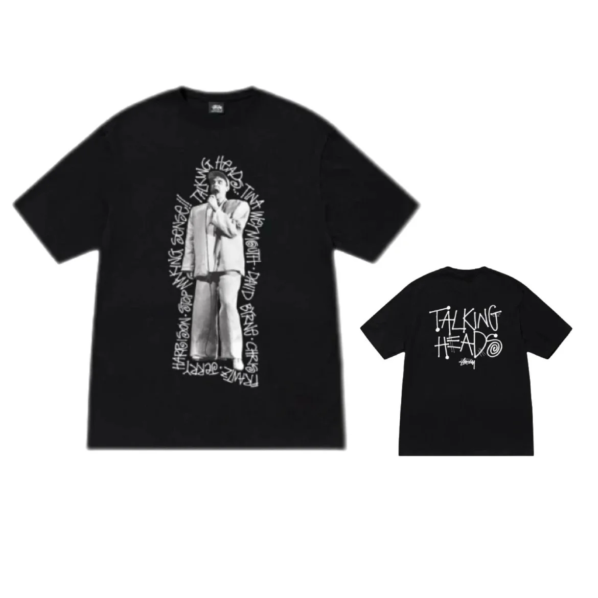 Stussy Stussy Talking Heads Black T-Shirt Black - 1