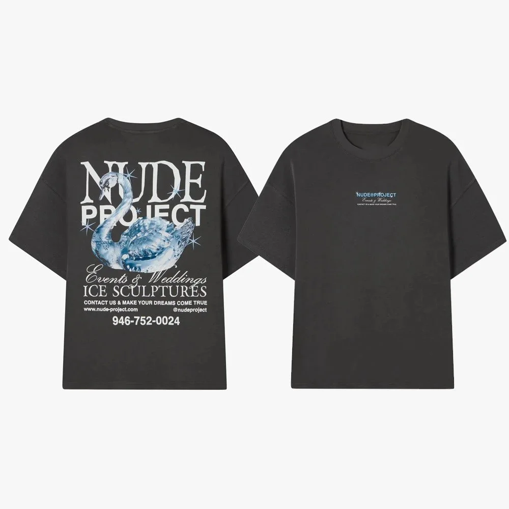 Other Nude Project Ice Sculptures Graphic T-Shirt Black Black - 1