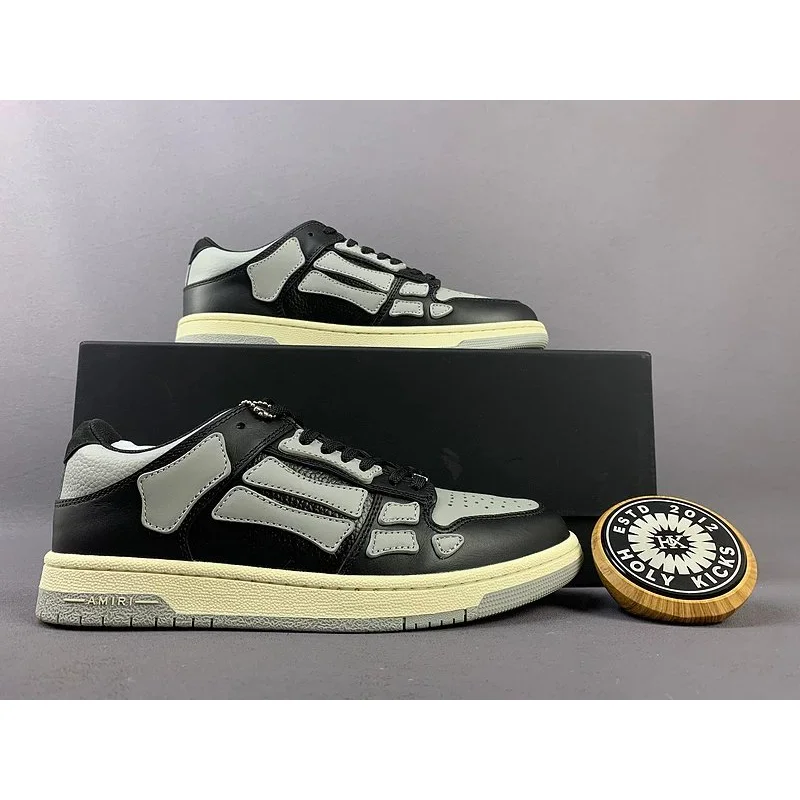 Amiri Amiri MX1 Black & Grey Skeletal Sneakers Black