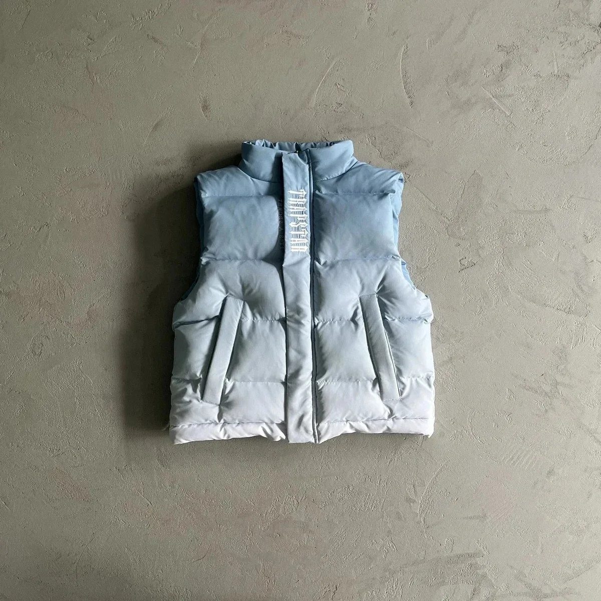 Other Light Blue Quilted Puffer Vest Blue - 1